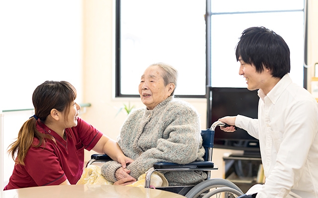 患者と家族の画像